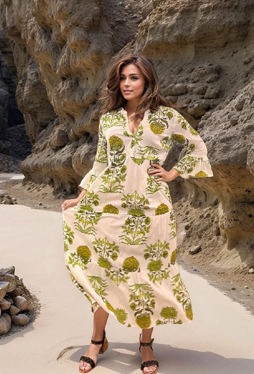 Botanical Oasis Maxi Dress