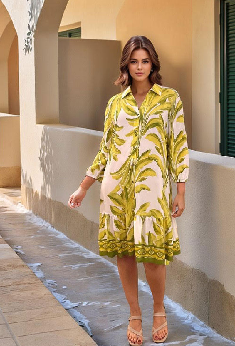 Lime Grove Border Dress