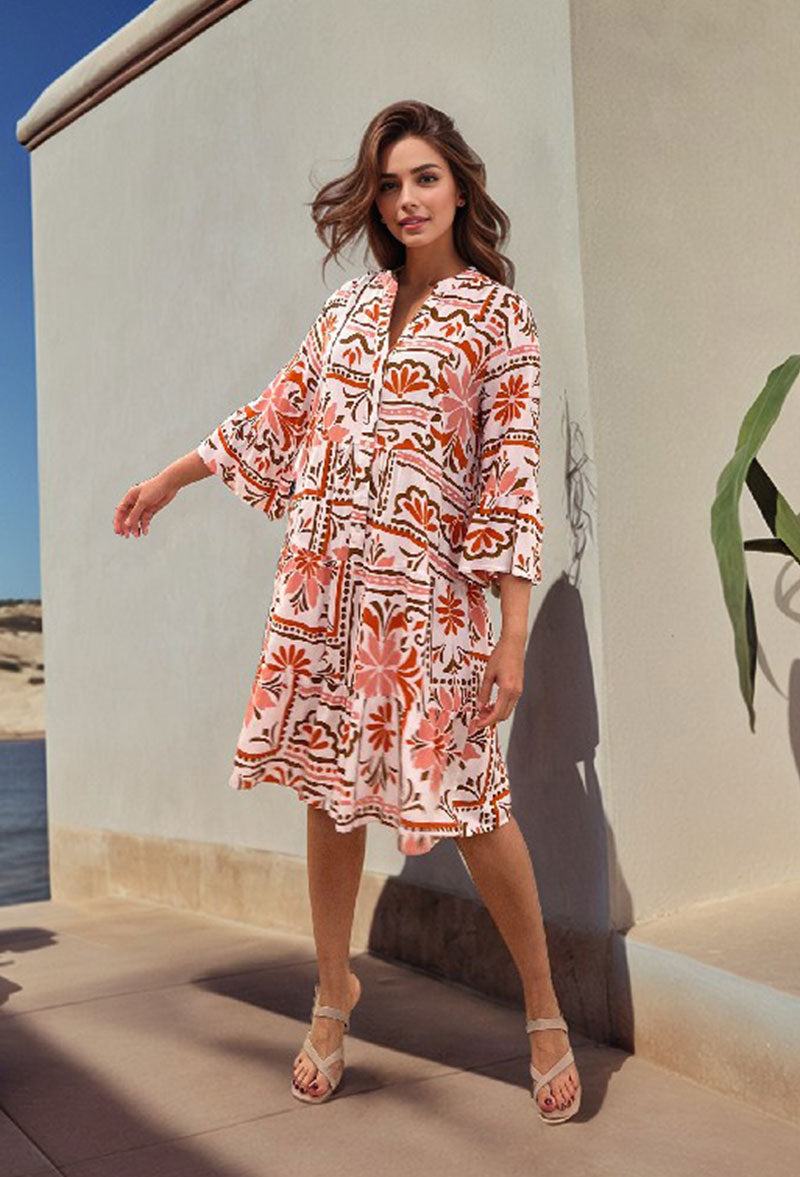 Blush Terracotta Bloom Dress